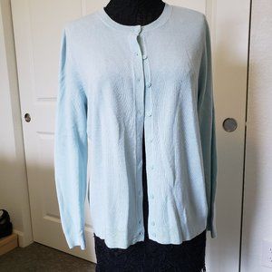 Croft and Barrow Light Mint Long Sleeve Cardigan